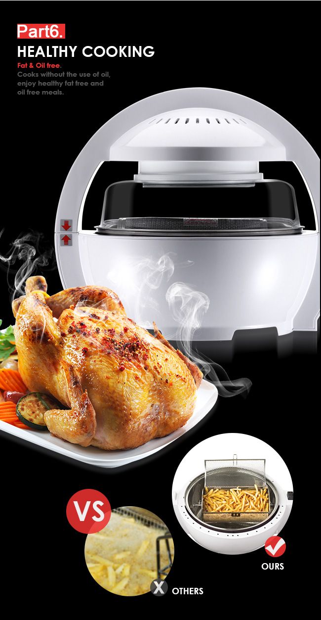 Maxkon UFO Designed MultiPurpose Healthy Air Fryer Oven Cooker Crazy