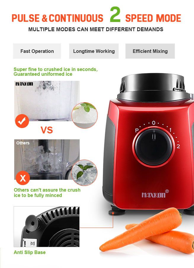 Maxkon Comercial Blender Mixer Juicer Food Processor Smoothie Maker