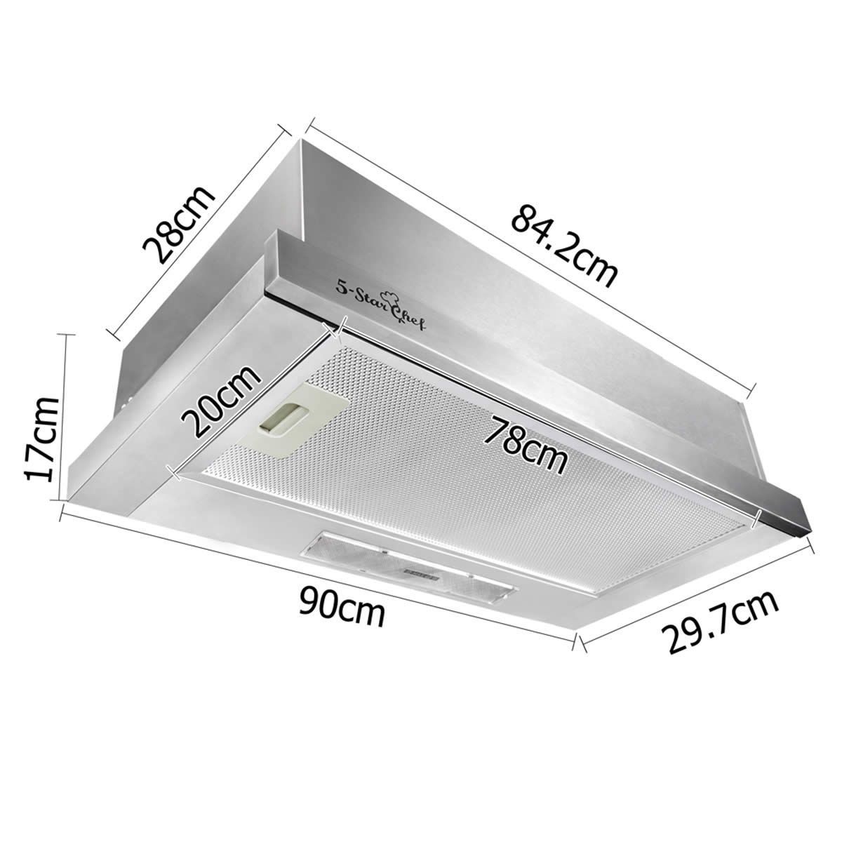 5 Star Chef Sliding 90cm Range Hood Crazy Sales