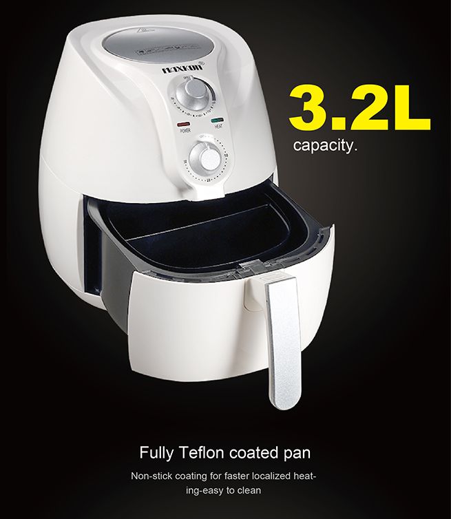 3.2L Commercial Deep Fryer with Teflon Coated Basket Air Fryer Auto