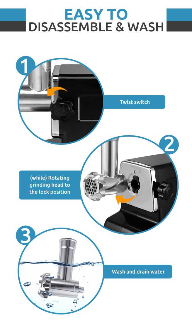 Maxkon Low Noise Electric Meat Grinder Crazy Sales