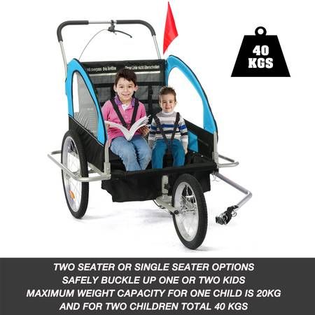 kidbot 2 in 1 bicycle trailer