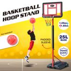 65m kid portable basketball hoop stand backboard net ring ball