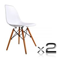 Set of 2 Dining Chair - White