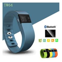 TW64 Bluetooth 4.0 Pedometer Sleep Monitor Smart Wrist Bracelet Watch Green