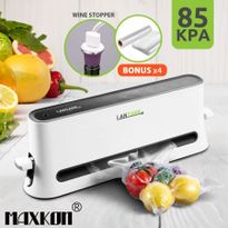 Maxkon Vertical Vacuum Sealer Food Saver-White