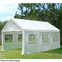 Large 6m x 6m Carport Gazebo Marquee Party and Function Tent - White