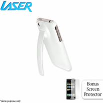 Laser iRANGE iPhone Clip Cover with Bonus Screen Protector - White
