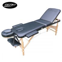 Genki Portable 3-Section Massage Table Chair Bed Foldable &Carry Bag