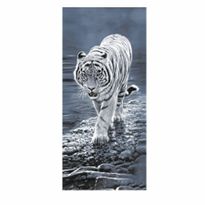 Tiger Design Beach Towel - 100% Cotton Velvet Reactive Printed - 75cm x 150cm