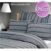 Accessorize Bedroom Collection Dekota Design Bed Quilt Cover & 2 x Pillowcase Set - Queen