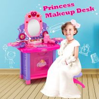 Girl's Make Up Vanity Table Play Set with Music and Light