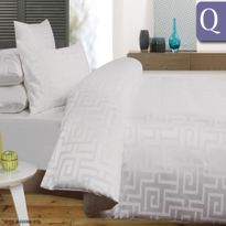 Accessorize Queen Bed Quilt Cover Set - Hermes White