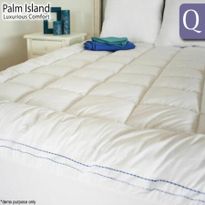 Palm Island Luxury Memory Resistant Pillowtop Mattress Topper - Queen Bed