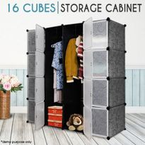 DIY Cloth Hanger Organizer EXTRA BIG Design 16 Cabinet Multi-Storage Wardrobe