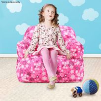 Pink Print Kid Bean Bag Sofa Cover