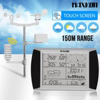 Maxkon Wireless Touch Screen Weather Station Thermometer w/ PC Software