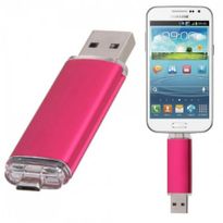 16GB Fashionable OTG USB Flash Drive for Smart Phone/Tablet PC - Rose
