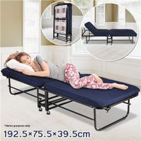 folding bed with mattress