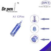 12 Pins Cartridges for Dr.pen Ultima A1 20 Pieces, Disposable Replacement Part 0.25mm