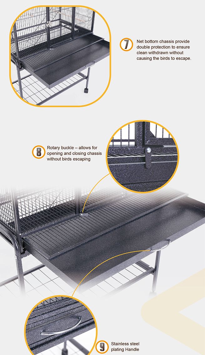 Large StandAlone Bird Cage on Wheels Crazy Sales