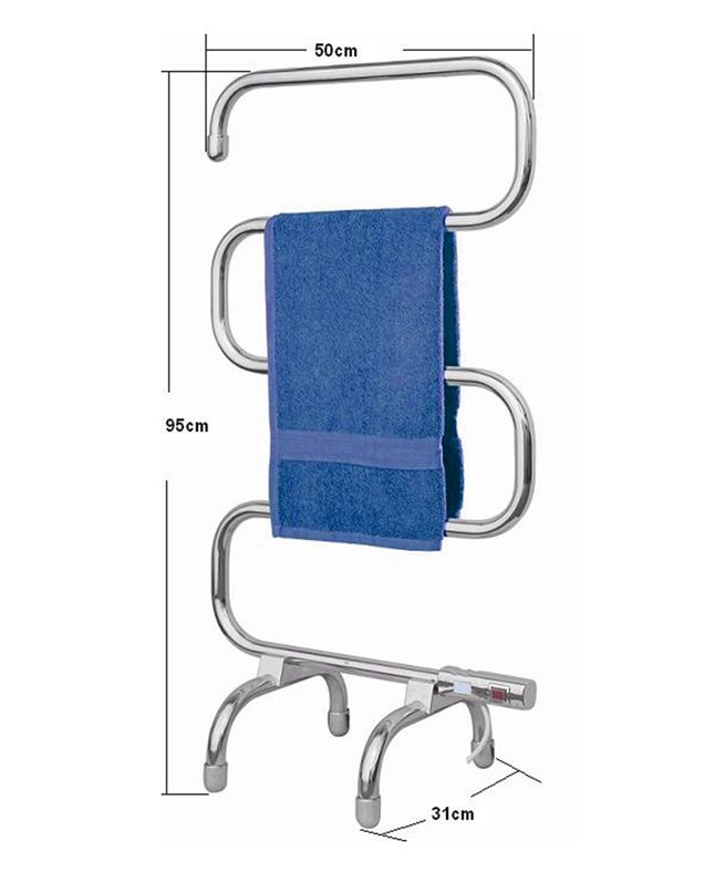 70W Heated Towel Rail Freestanding Chrome Rack Online Shopping