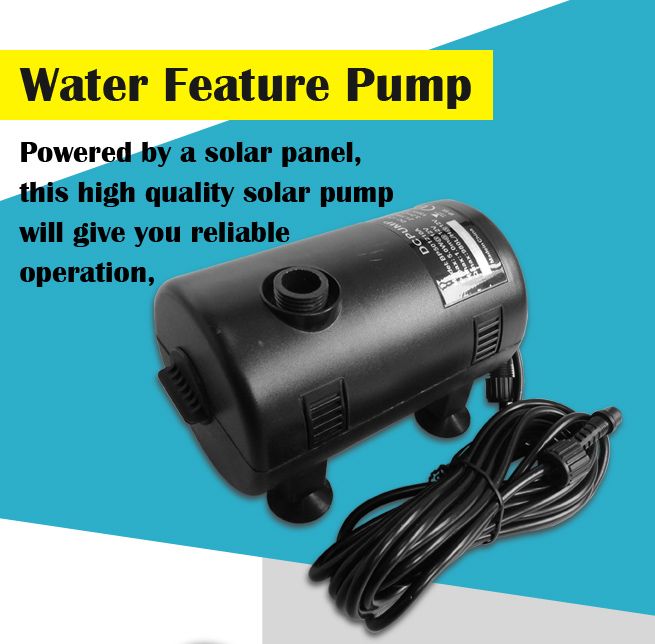 Shogun 20W Solar Power Water Feature Pump Kit with Timer & LED Lights