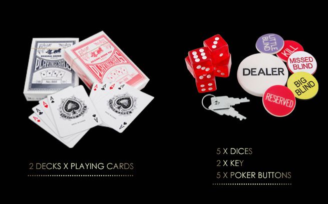 500 chip professional poker game set in aluminium case