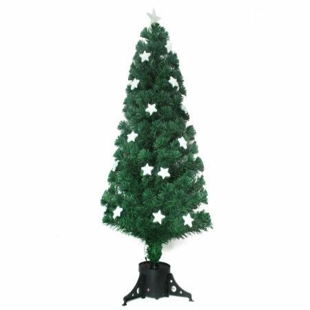 150cm green fibre optic christmas tree with star 150cm green fibre optic christmas tree with star