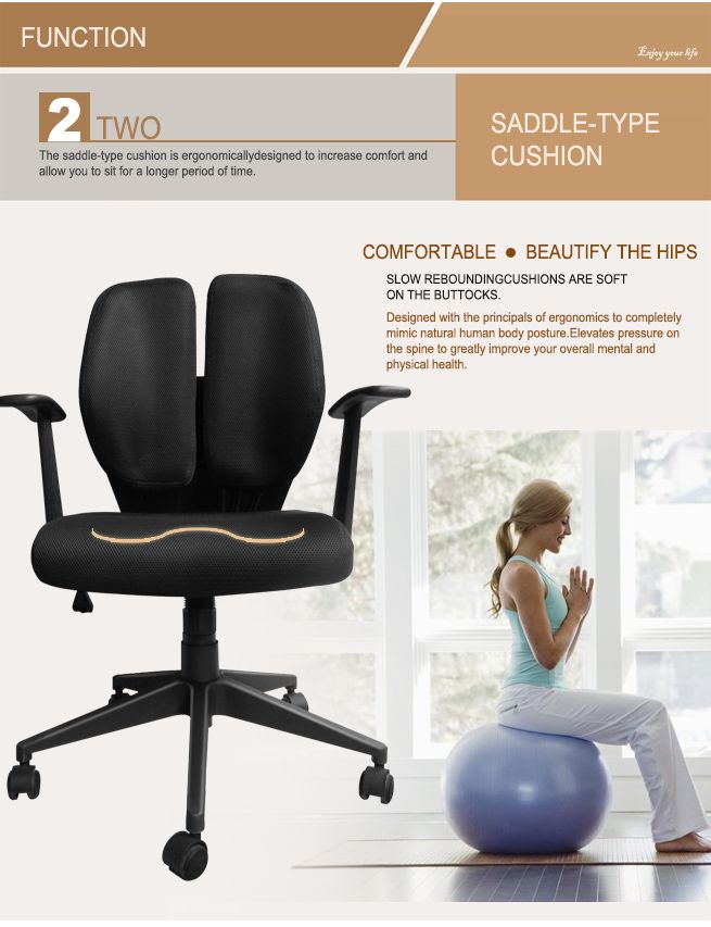 Ergonomic Split Back Chair without Headrest Crazy Sales