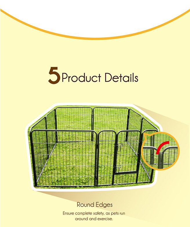 Folding 8 Panel Pet PlaypenMedium Crazy Sales