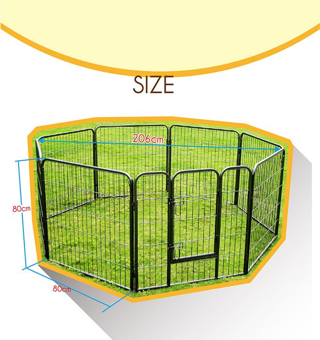 Folding 8 Panel Pet PlaypenMedium Crazy Sales