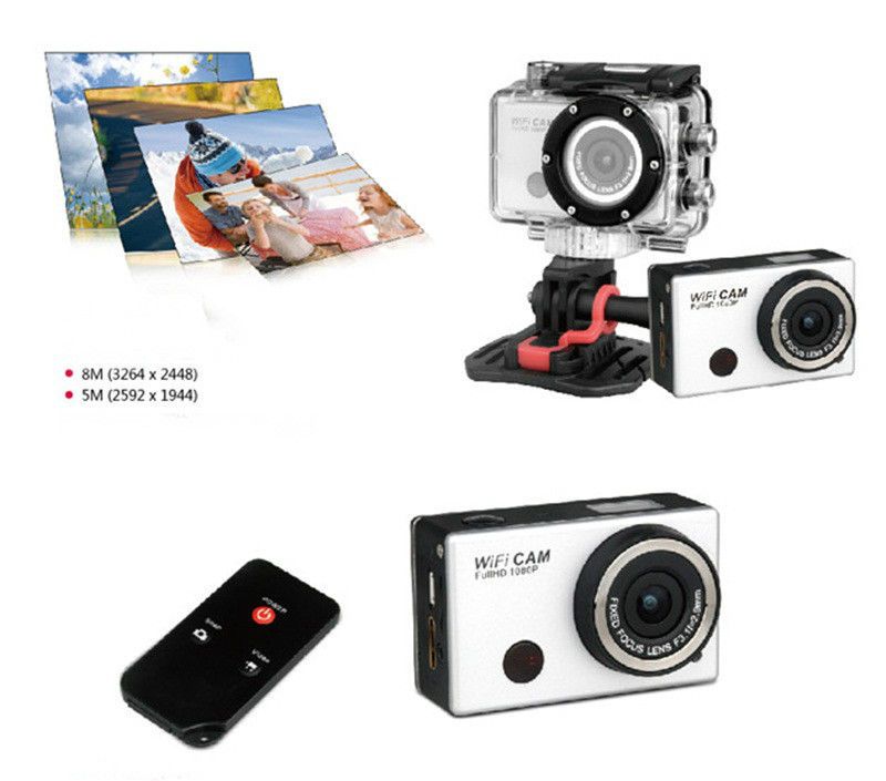 F21 5.0MP Full HD 1080P waterproof Action Sport Camera CAM WiFi DV Camcorder