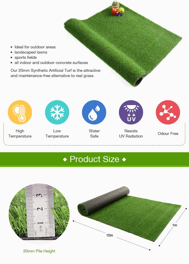 20mm Artificial Grass Crazy Sales