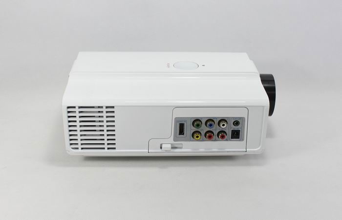 LED-6 1500 Lumens LED Projector with HDMI/Video/VGA/TV Support 1080P - White