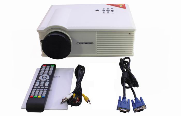 PH580 3200 Lumens LCD Projector with HDMI Input TV Tuner - White