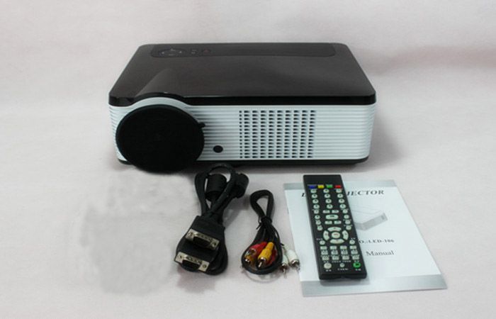LED-106 LCD Projector 800 x 600 HD Home Theatre 1080P HDMI\ VGA\ AV\ USB\ TV