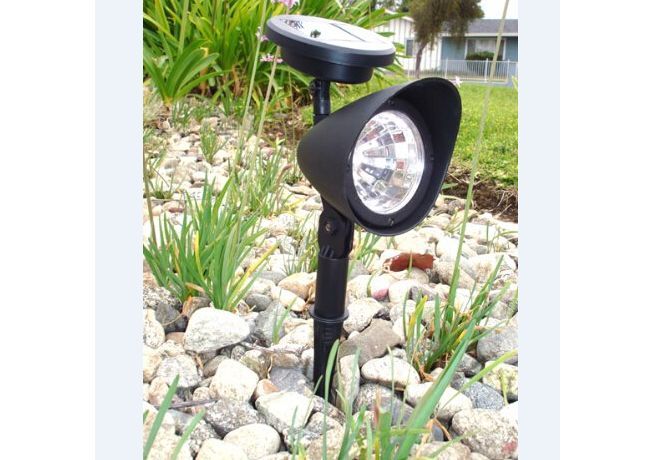 Solar Lawn Light Solar Spot Light 3 LED Bulbs for Garden