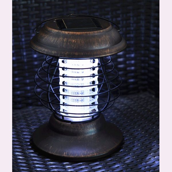 Outdoor Solar Powered Garden Yard Pest Insect Mosquito Killer Lamp