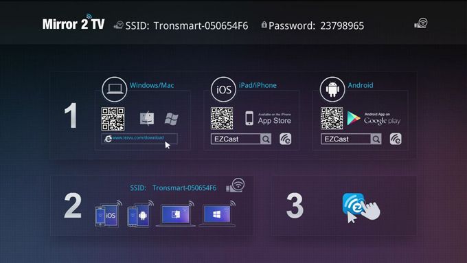 Tronsmart T1000 Mirror2TV Wireless Display HDMI Adapter Dongle Miracast AirPlay