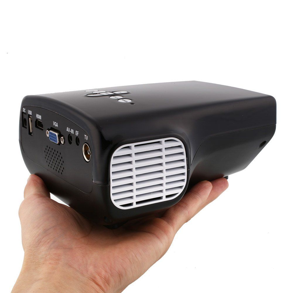 Mini 1080P HD Multimedia LED Projector Home Cinema AV TV VGA USB HDMI TF Video