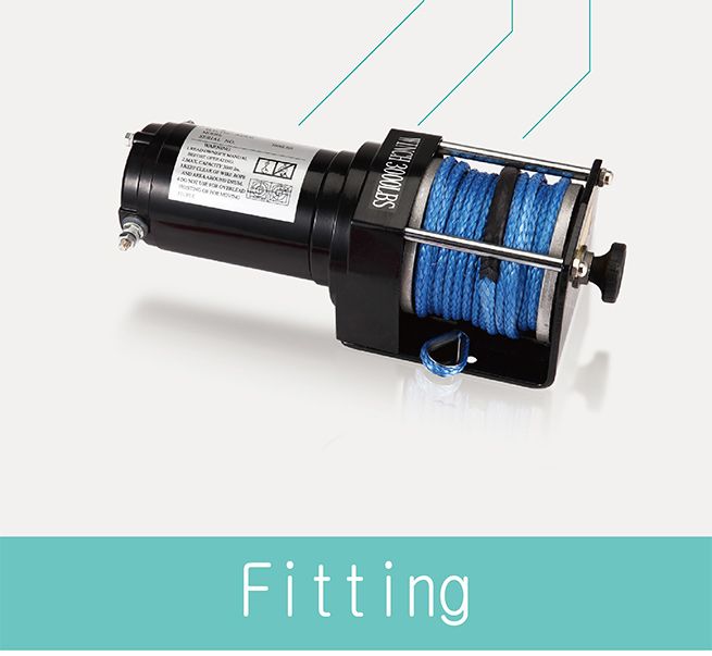 Battery Powered Wireless Remote Controlled ATV/Boat Winch1325KGS