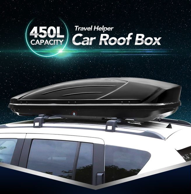 NEW 450L ABS Material AntiTheft Lock Double Open Tech Car Roof Storage Pod eBay