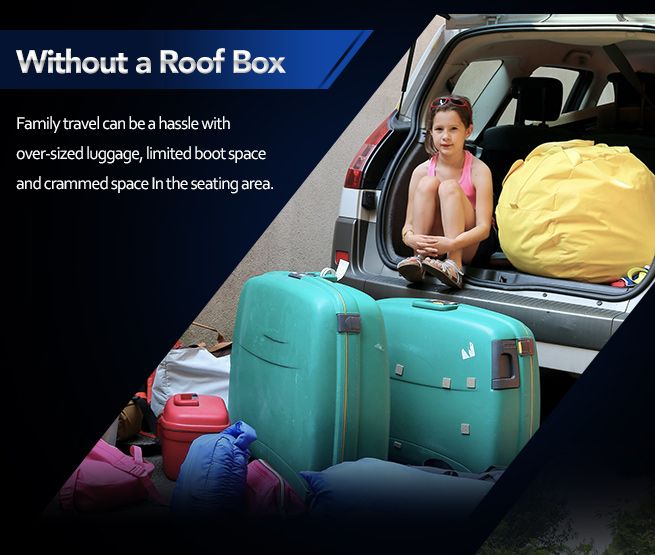 450L Car Roof Storage Pod Vehicle Rooftop Luggage Rack Storage Box