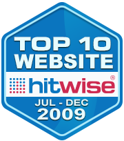 Hitwise Top 10 Website, October-December 2009