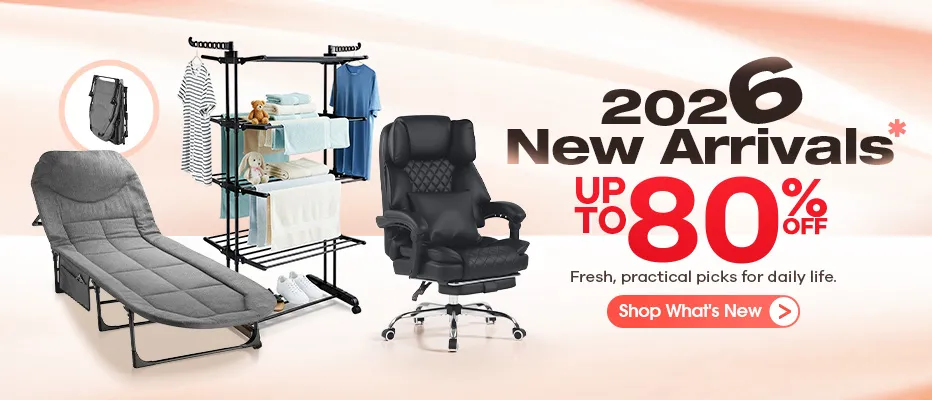 Out With the Old? Meet 2026 New Arrivals · Up to 80% OFF