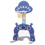 Kids Basketball Hoop Stand Set Ring Toss Golf Game Football Gate Activity Centre Indoor Outdoor Adjustable 5-in-1