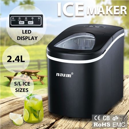 2.4L Portable Ice Maker with LED Display
