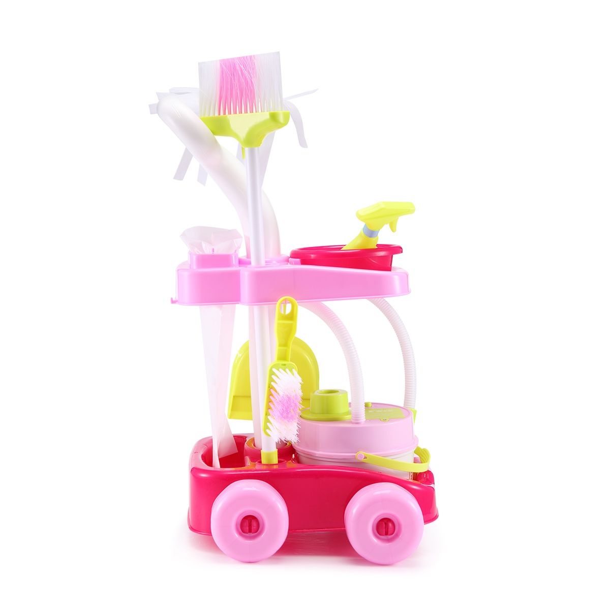toy cleaning trolley with vacuum