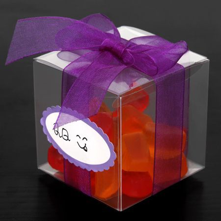 bomboniere 5cm favour bridal clear gift box